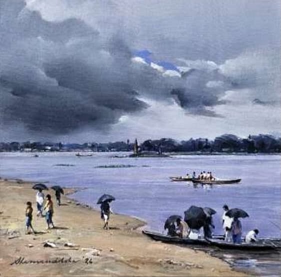 ‘মহানন্দা নদী’, শিল্পী আহম্মেদ শামসুদ্দোহা