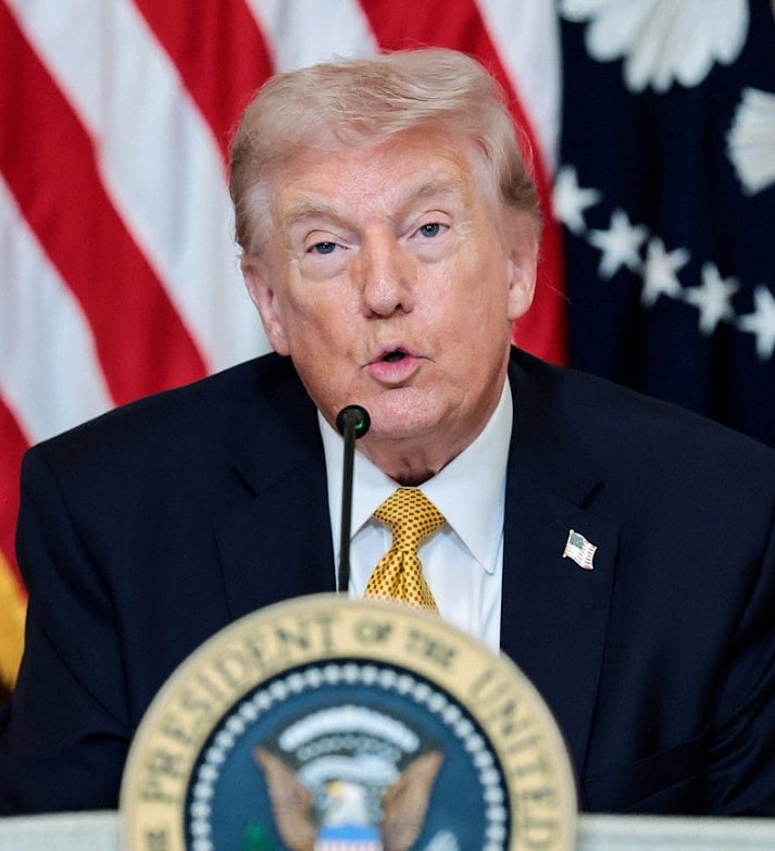 মার্কিন প্রেসিডেন্ট ডোনাল্ড ট্রাম্প। হোয়াইট হাউস, ওয়াশিংটন, ১৬ মার্চ