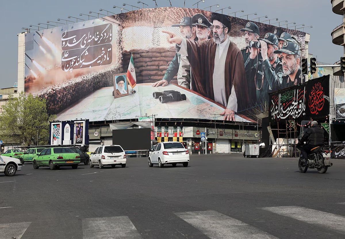 ইরানের রাজধানী তেহরানের একটি দৃশ্য। ১৪ মার্চ ২০২৬