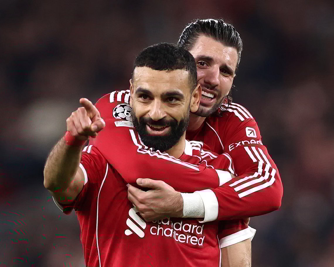 গোলের পর সালাহর উদ্‌যাপন