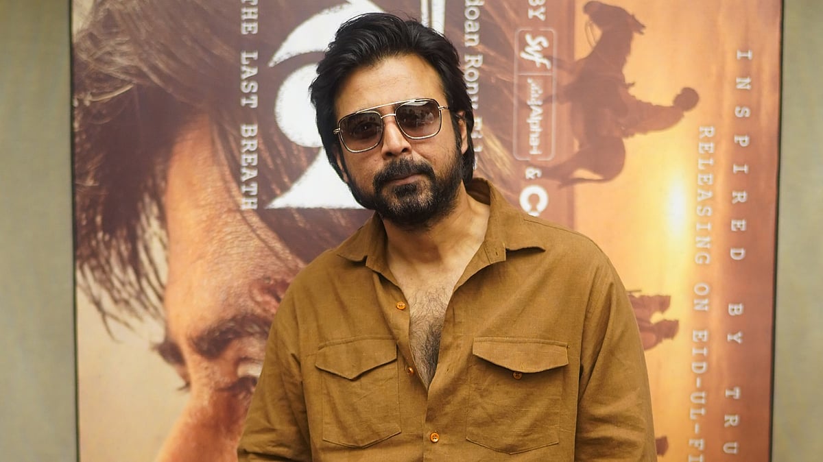 ‘দম’–এর সংবাদ সম্মেলনে আফরান নিশো। ছবি: প্রযোজনা সংস্থার ফেসবুক থেকে