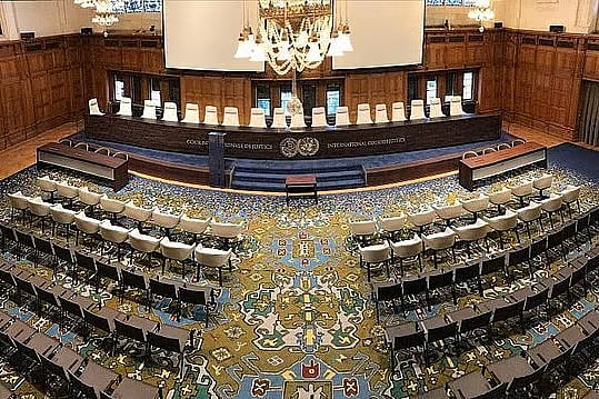 নেদারল্যান্ডসের দ্য হেগ শহরে অবস্থিত আন্তর্জাতিক বিচার আদালত (আইসিজে)