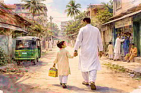 ঈদের দিন বাবার সঙ্গে কতজনের বাড়িতে যে যেতাম