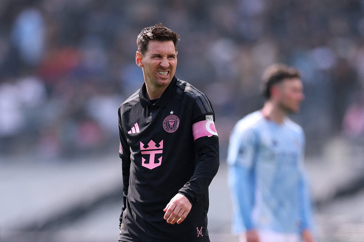 লিওনেল মেসি। গতকাল রাতে নিউইয়র্ক সিটির বিপক্ষে ম্যাচে