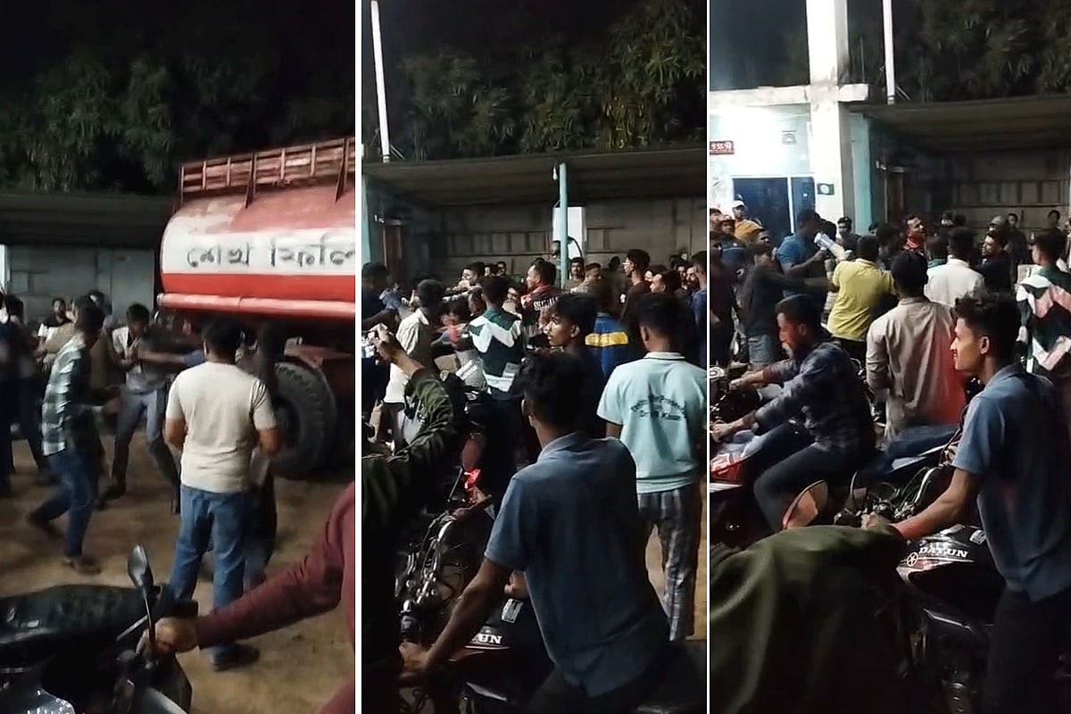 রাজবাড়ীর কালুখালীতে ফিলিং স্টেশনে আগে তেল নেওয়াকে কেন্দ্র করে কয়েকজনের মধ্যে মারামারি ও সংঘর্ষের ঘটনা ঘটে। গতকাল সোমবার রাতে