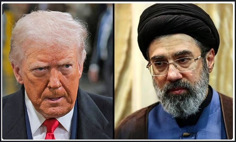 মার্কিন প্রেসিডেন্ট ডোনাল্ড ট্রাম্প ও ইরানের সর্বোচ্চ নেতা মোজতবা খামেনি