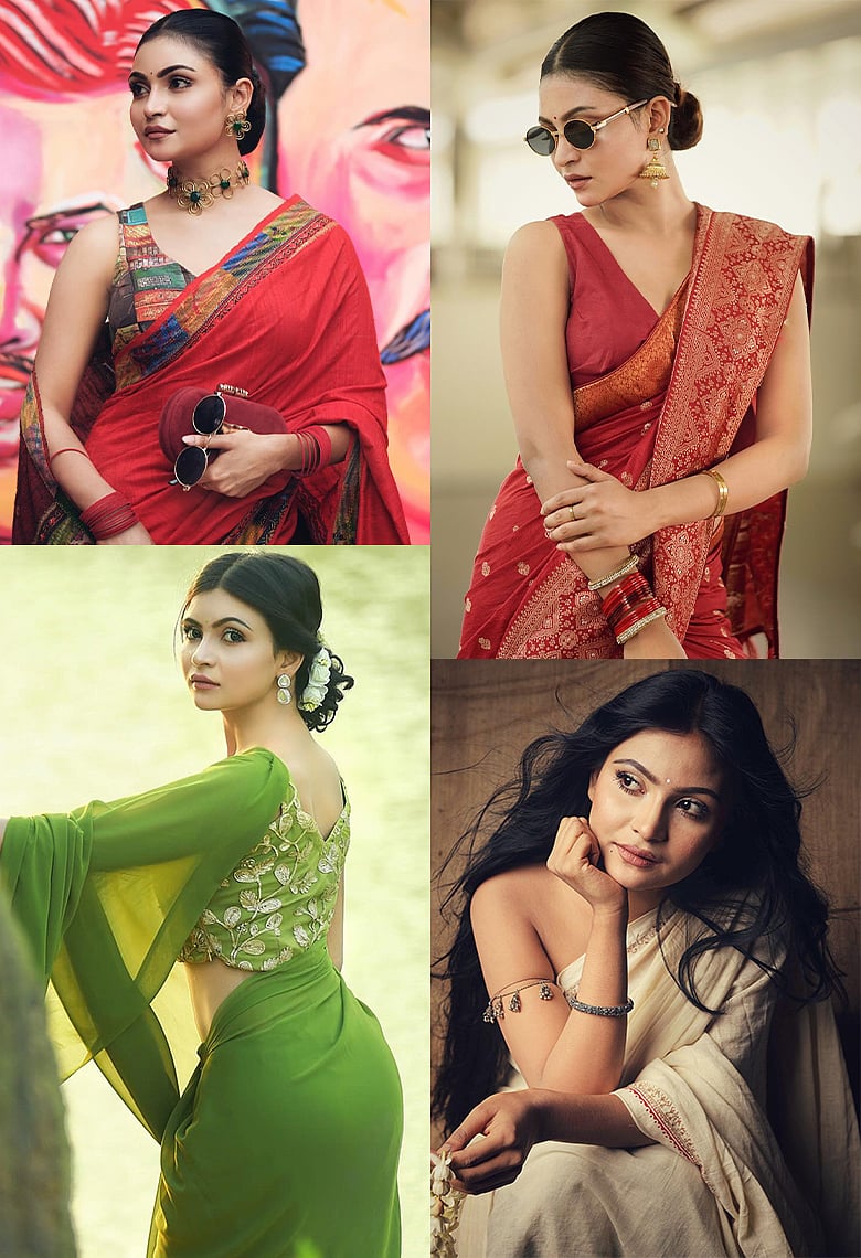 'প্রেশারকুকার' মুডেই আছেন এই লাস্যময়ী মডেল ও অভিনেত্রী, দেখুন তাঁর ১০টি শাড়ির লুক