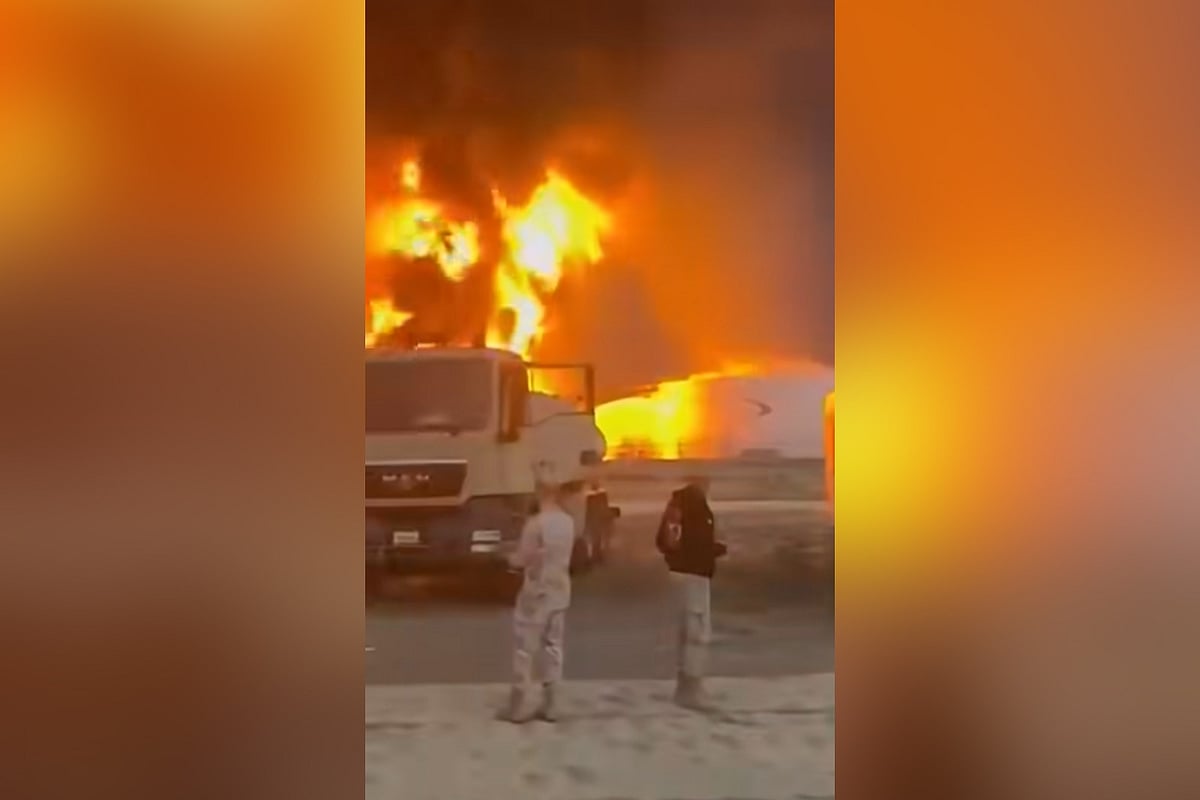 কুয়েত আন্তর্জাতিক বিমানবন্দরে ড্রোন হামলার পর বড় অগ্নিকাণ্ড ঘটে