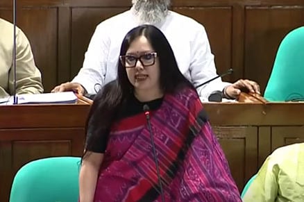 সংসদে ব্রাহ্মণবাড়িয়া-২ আসনের স্বতন্ত্র সংসদ সদস্য রুমিন ফারহানা। ৭ এপ্রিল