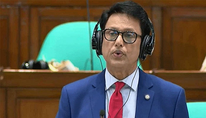 জাতীয় সংসদে শিক্ষামন্ত্রী আ ন ম এহছানুল হক মিলন