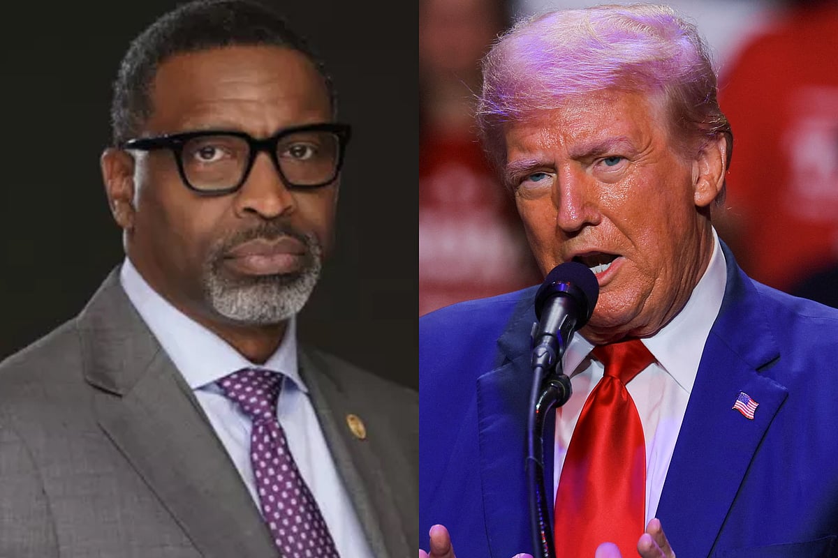 ডেরিক জনসন ও ডোনাল্ড ট্রাম্প