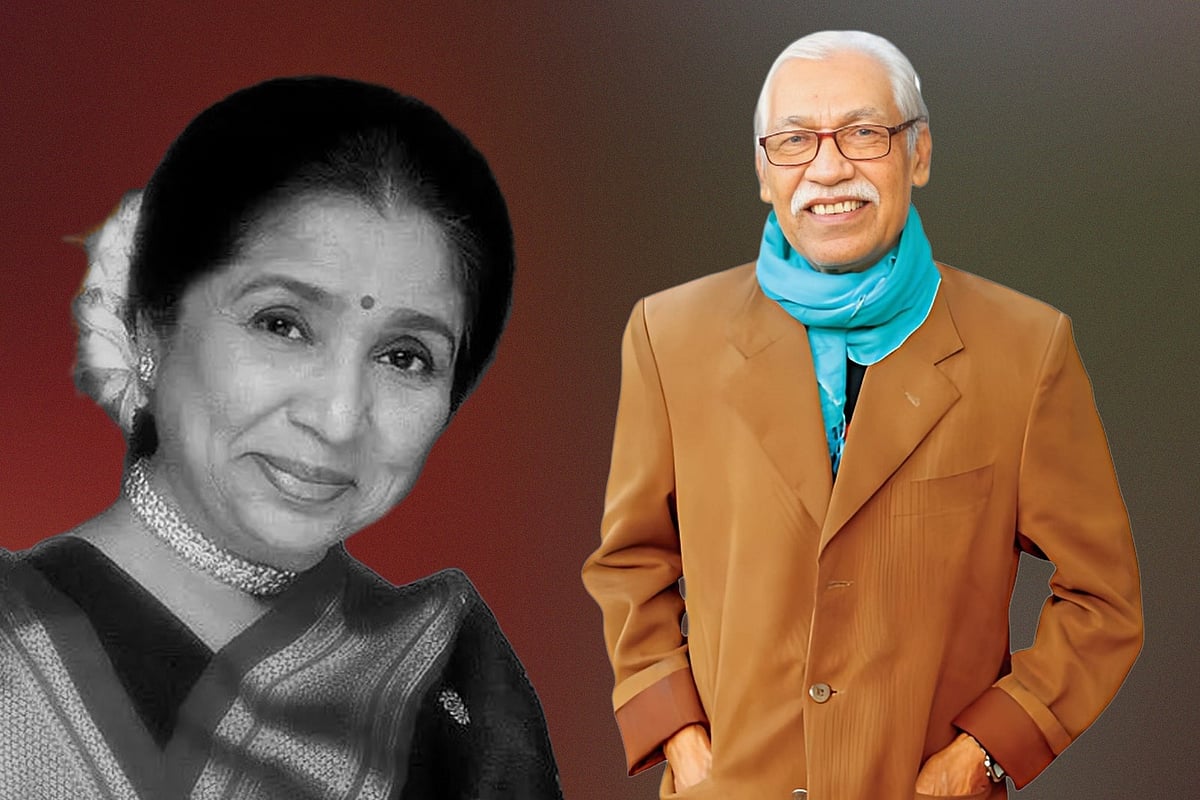 আশা ভোসলে ও শেখ সাদী খান। ছবি: কোলাজ