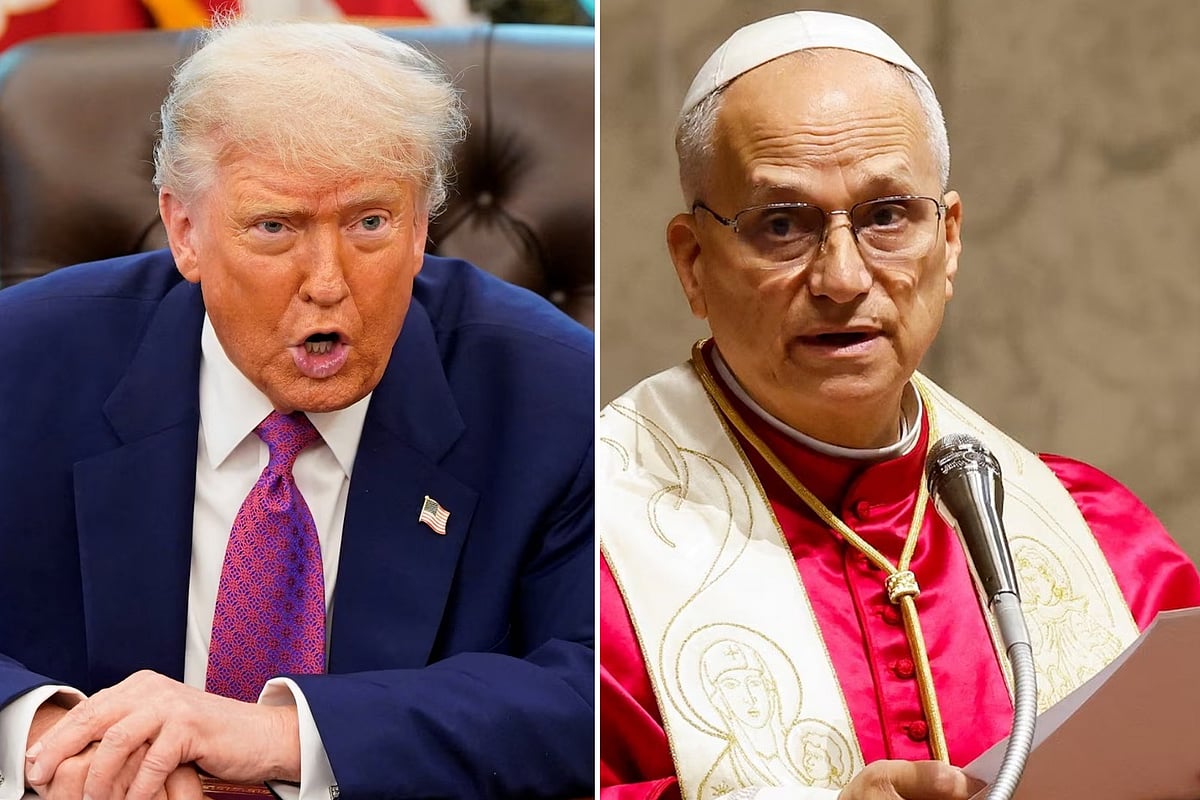 মার্কিন প্রেসিডেন্ট ডোনাল্ড ট্রাম্প ও পোপ চতুর্দশ লিও