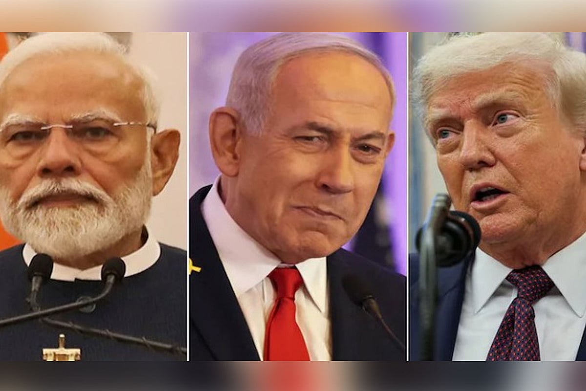 নরেন্দ্র মোদি, বেনিয়ামিন নেতানিয়াহু ও ডোনাল্ড ট্রাম্প