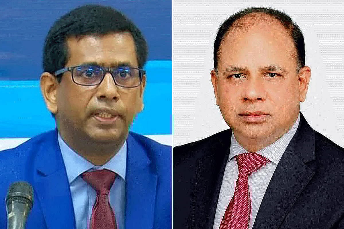 মোহাম্মদ তাজুল ইসলাম ও আমিনুল ইসলাম (ডানে)