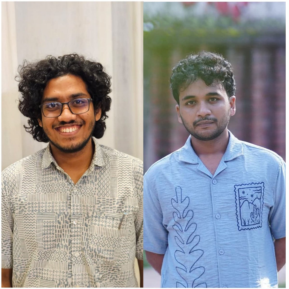 সামি আব্দুল্লাহ্‌ (বাঁয়ে) ও জাহিদুল ইসলাম রিয়াদ