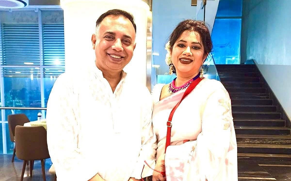 স্ত্রী ফাহমিদা হকের সঙ্গে জিল্লুর রহমান