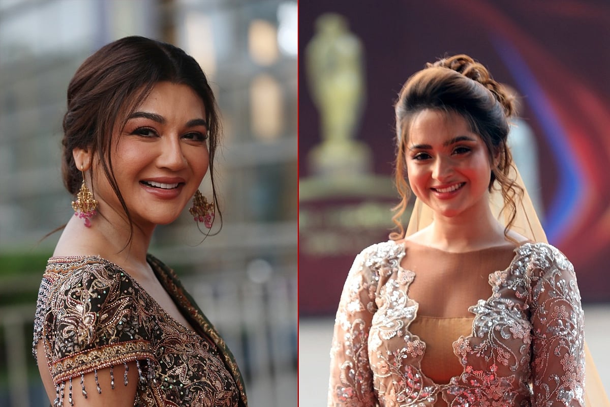 জয়া আহসান ও কেয়া পায়েল। কোলাজ