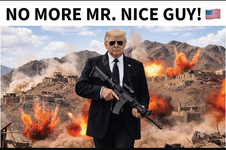 ইরানে নতুন করে হামলার বিষয়ে আজ বৃহস্পতিবার মার্কিন প্রেসিডেন্ট ডোনাল্ড ট্রাম্পকে দেশটির শীর্ষ সামরিক কর্মকর্তাদের ব্রিফিং করার কথা রয়েছে। গতকাল বুধবার নিজের মালিকানাধীন সামাজিক যোগাযোগমাধ্যম ট্রুথ সোশ্যালে ট্রাম্প এ ছবিটি পোস্ট করেন