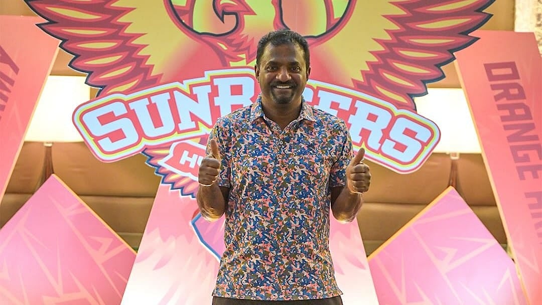 সানরাইজার্সের স্পিন বোলিং কোচ মুত্তিয়া মুরালিধরন