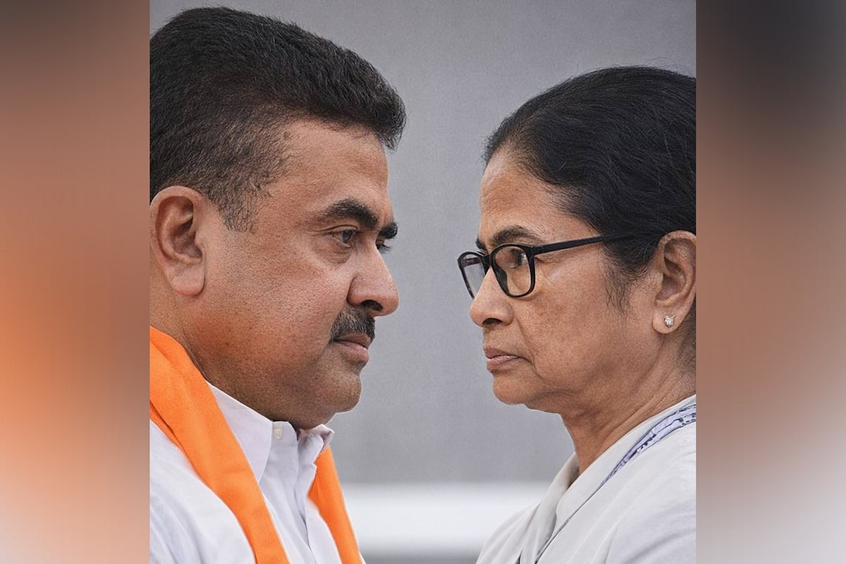  শুভেন্দু অধিকারী ও মমতা বন্দ্যোপাধ্যায়