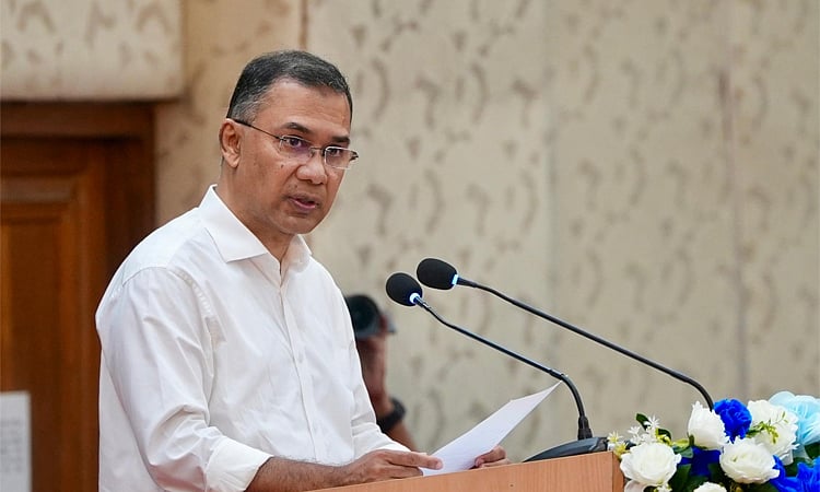 প্রধানমন্ত্রী তারেক রহমান ঢাকা বিশ্ববিদ্যালয়ে ‘ট্রান্সফর্মিং হায়ার এডুকেশন ইন বাংলাদেশ: রোডম্যাপ টু সাসটেইনেবল এক্সিলেন্সি’ শীর্ষক কর্মশালার উদ্বোধনী অনুষ্ঠানে প্রধান অতিথির বক্তব্য দেন
