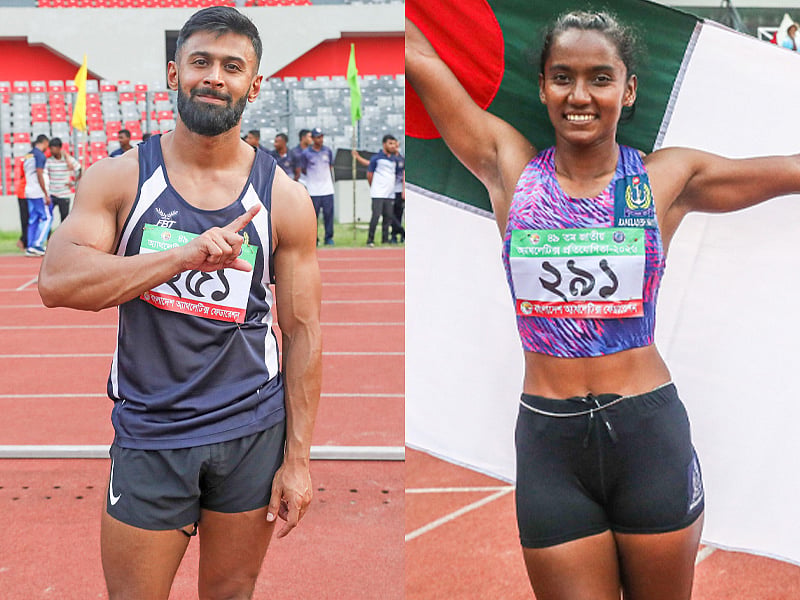 ইমরানুর রহমান ও শিরিন আক্তার আবারও দেশের দ্রুততম মানব-মানবী হয়েছেন