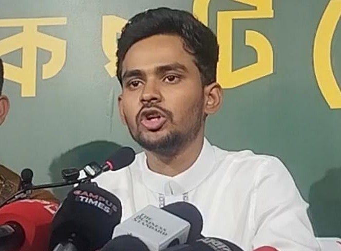 জাতীয় নাগরিক পার্টির (এনসিপি) মুখপাত্র আসিফ মাহমুদ সজীব ভুঁইয়া