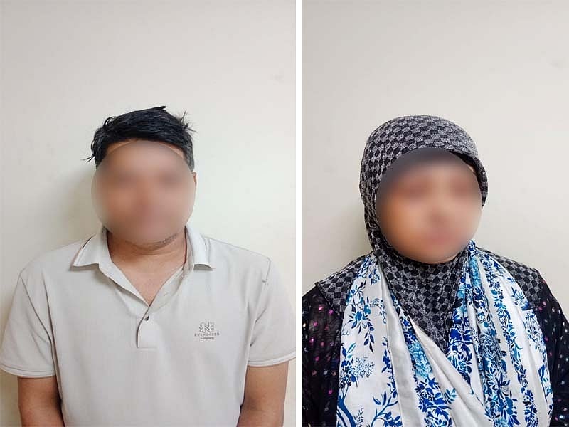 গ্রেপ্তার দুই ব্যক্তি হলেন এম আমিনুর রহমান শান্ত (৪৪) ও নিলুফা সুলতানা (৫৬)