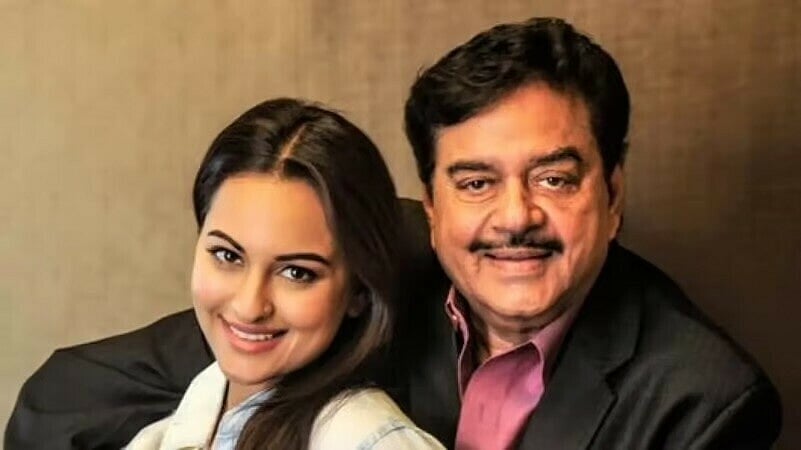 সোনাক্ষী ও শুত্রুঘ্ন সিনহা। অভিনেত্রীর ইনস্টাগ্রাম থেকে
