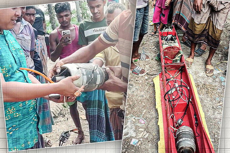 সাগরে জেলেদের জালে উঠে এল রহস্যময় যন্ত্র