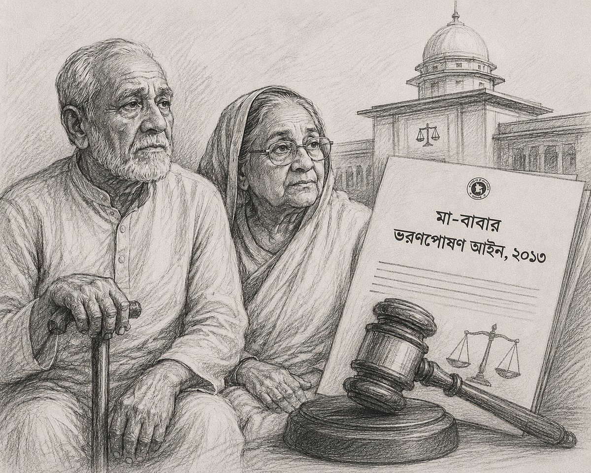 কী আছে পিতা–মাতার ভরণপোষণ আইনে