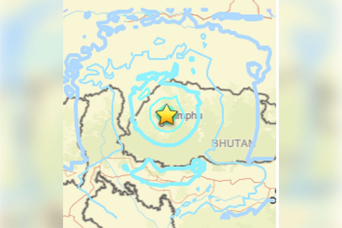 মানচিত্রে ভূমিকম্পের উৎপত্তিস্থল