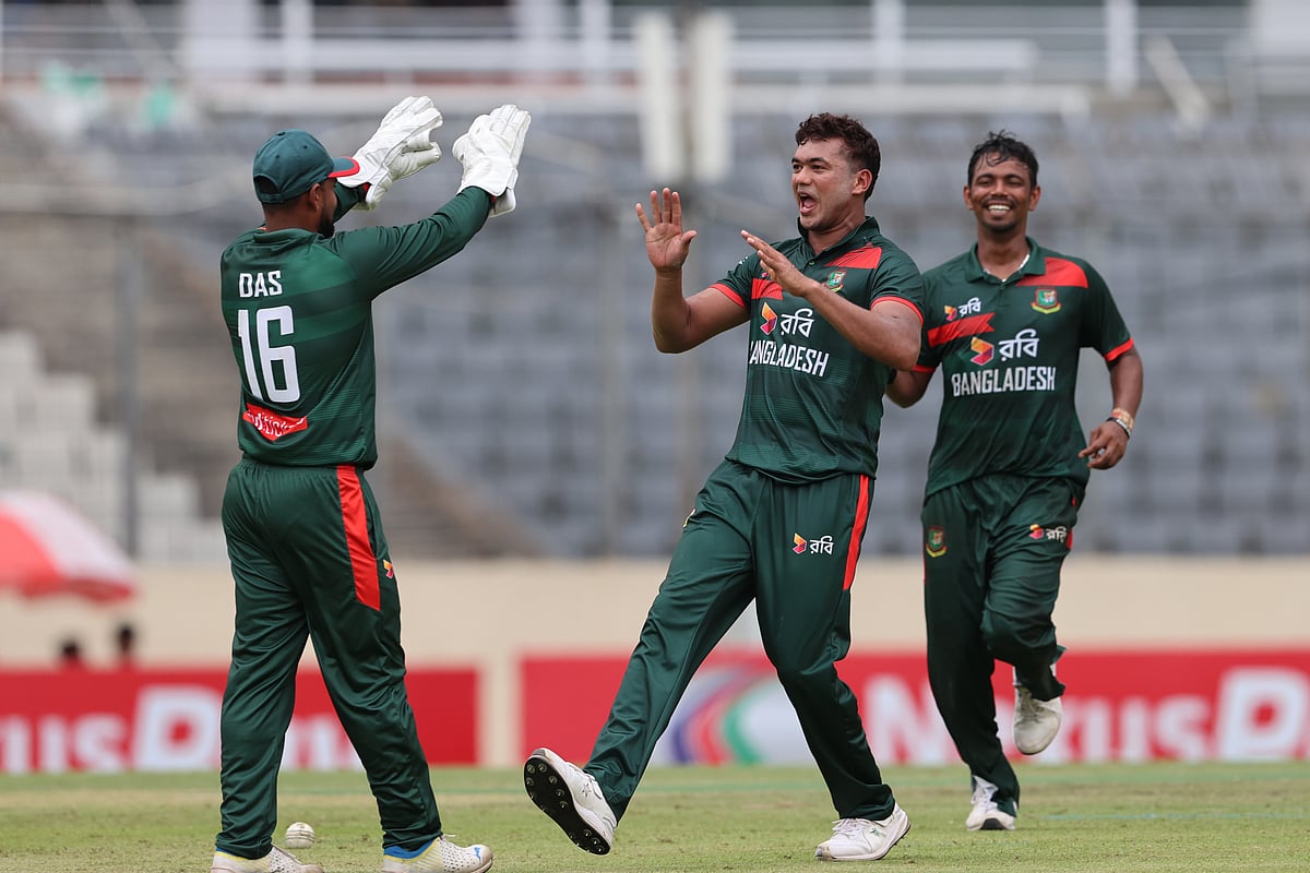 বাংলাদেশের জয়ে দারুণ বোলিং করেছেন তাসকিন আহমেদ