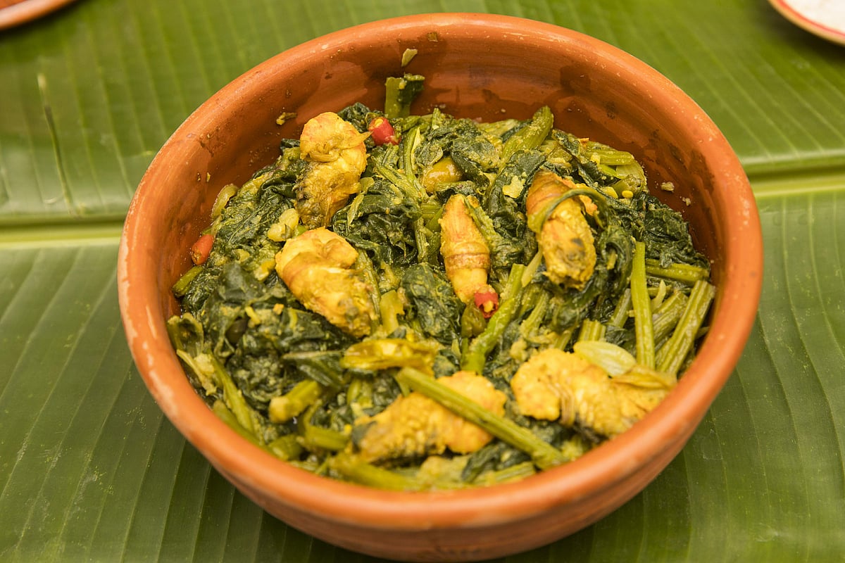 চিংড়ি–লাউশাকের রেসিপি