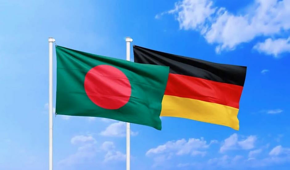 বাংলাদেশ ও জার্মানির পতাকা
