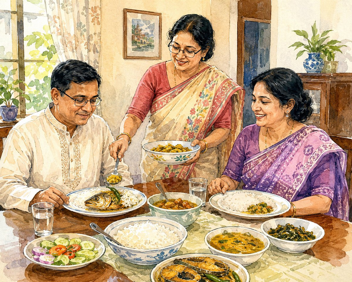 আব্বার প্রিয় মাছের মাথা