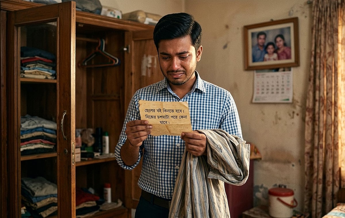 বাবার পুরোনো শার্টের পকেটের সেই বিবর্ণ কাগজ