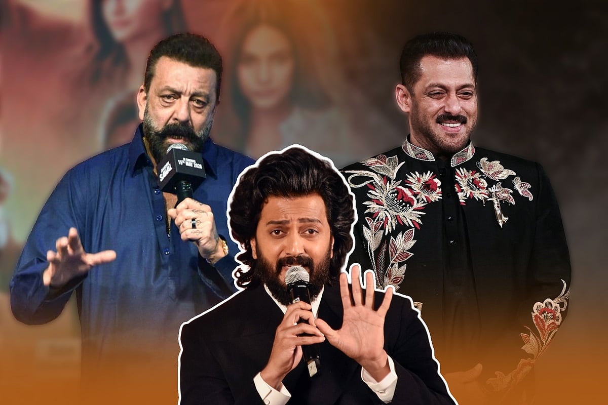 সালমান-সঞ্জয়কে ‘জেলে’ পাঠানোর প্রসঙ্গে ক্ষুব্ধ রিতেশ। কোলাজ