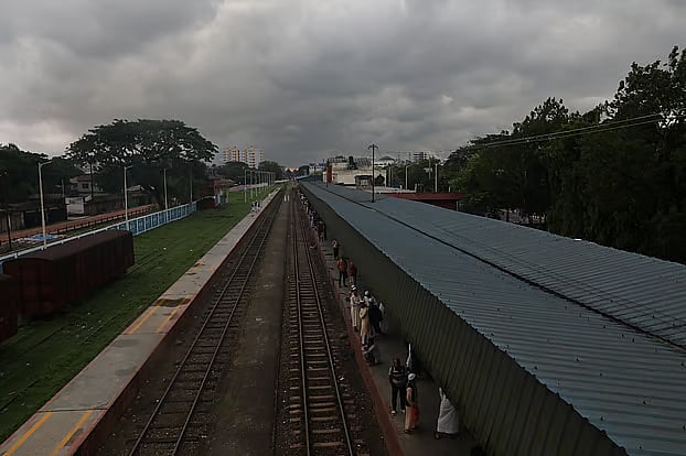 বগুড়া রেলস্টেশন। সম্প্রতি তোলা