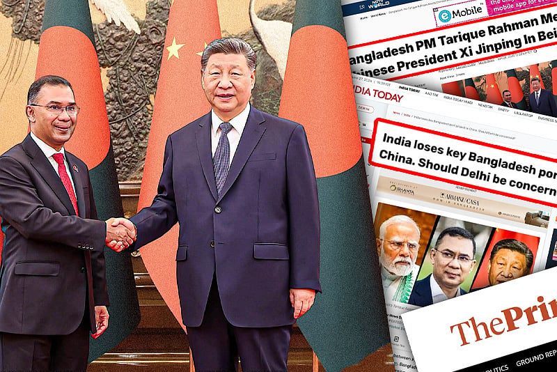 প্রধানমন্ত্রী তারেক রহমানের চীন সফরকে যেভাবে দেখছে ভারতীয় গণমাধ্যম