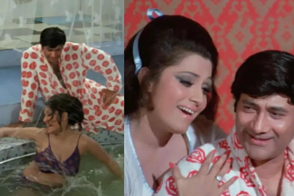‘জোশিলা’ সিনেমায় বিন্দু ও দেব আনন্দ। কোলাজ