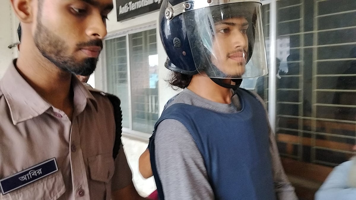 উগ্রবাদে জড়িত অভিযোগে গ্রেপ্তার তরুণ তাহসীন কারাগারে