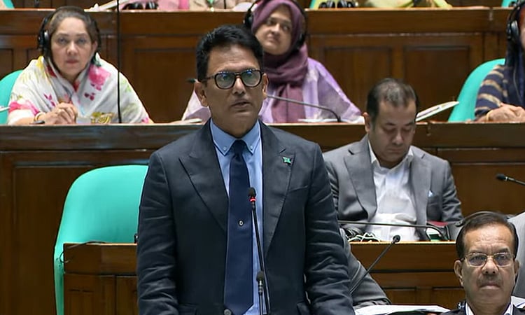 সংসদে শিক্ষামন্ত্রী আ ন ম এহছানুল হক মিলন