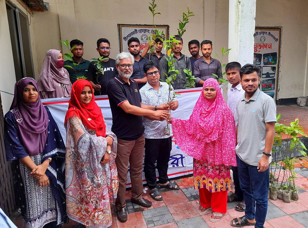 নীলফামারী বন্ধুসভার সবুজায়ন কর্মসূচি