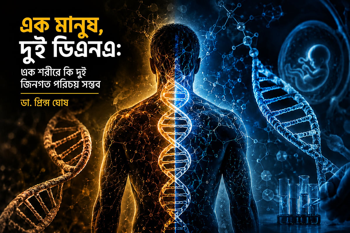 এক মানুষ, দুই ডিএনএ: এক শরীরে কি দুই জিনগত পরিচয় সম্ভব