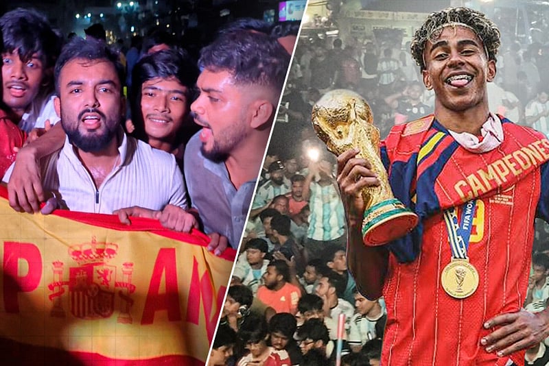 স্পেনের বিশ্বকাপ জয়ে মাঝরাতে জেলায় জেলায় বাঁধভাঙা উচ্ছ্বাস