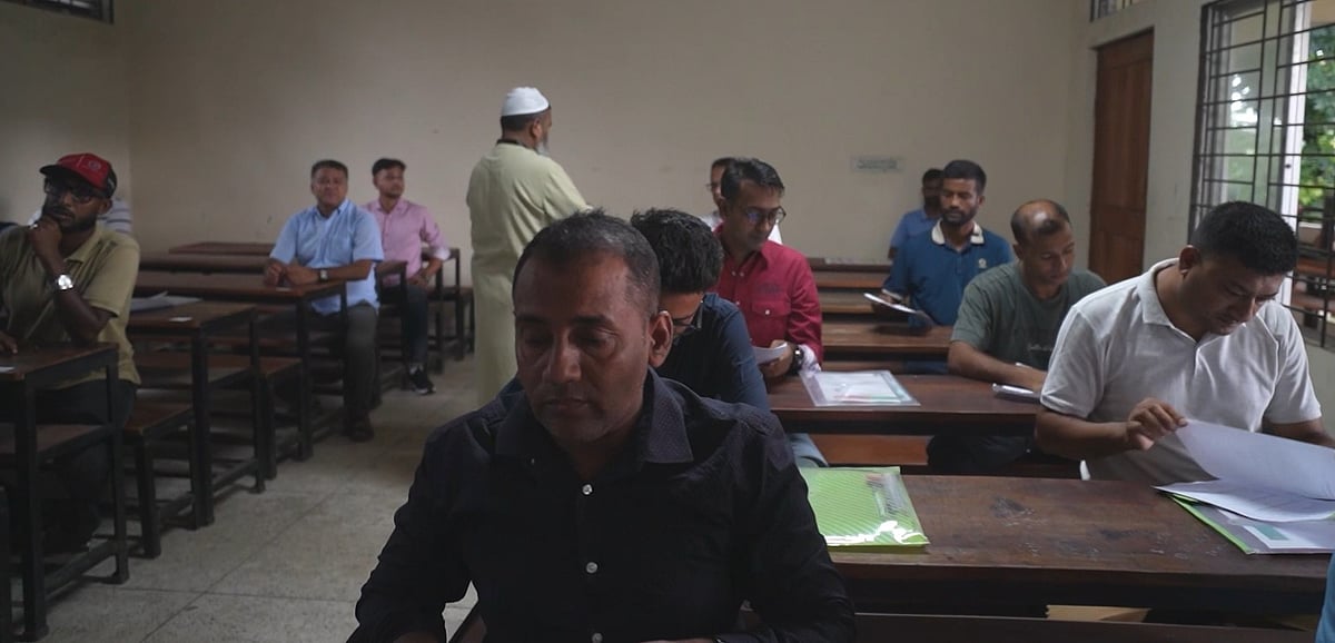 গত পরশু শুরু হয়েছে জেলা কোচদের পরীক্ষা