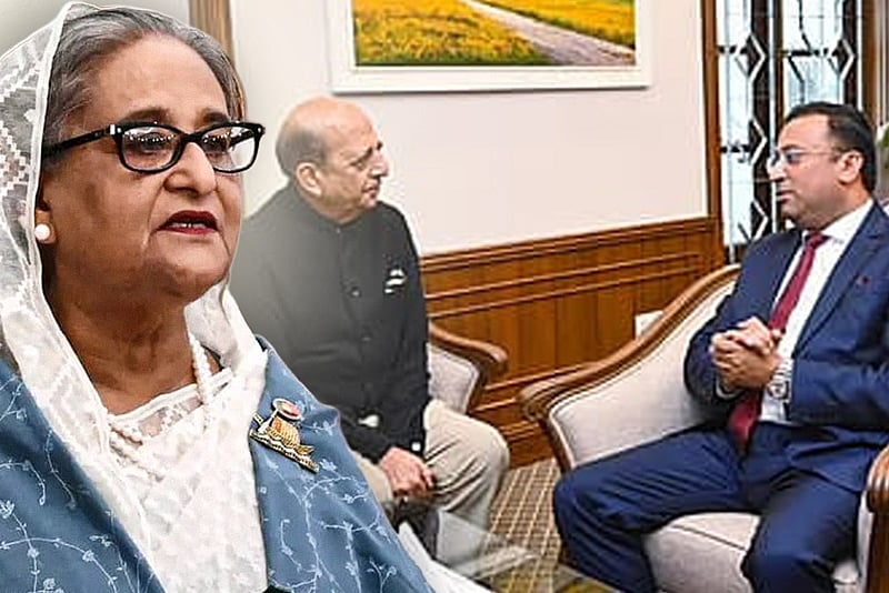 ভারতে বসে শেখ হাসিনা যেন রাজনৈতিক বক্তব্য না দেন, দীনেশ ত্রিবেদীকে পররাষ্ট্র উপদেষ্টা 