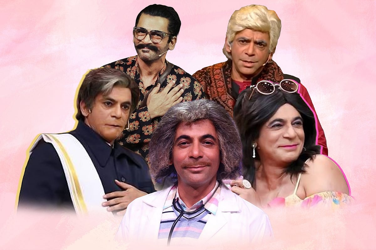 বিভিন্ন চরিত্রে সুনীল গ্রোভার। কোলাজ